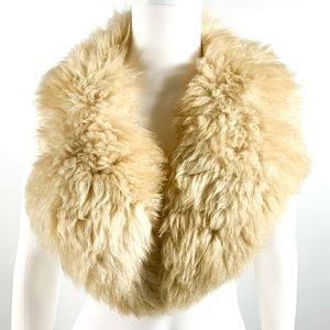 Vintage Fox Fur Wrap Beige Small/Medium